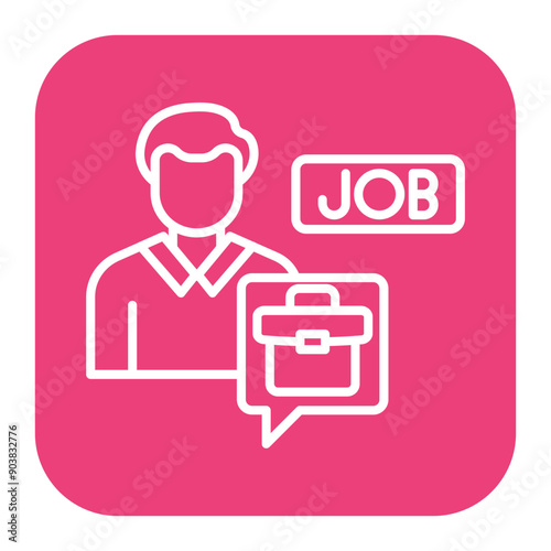 Job Seeker Male Icon