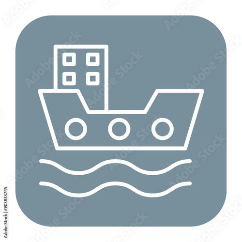 Cargo Barge Icon