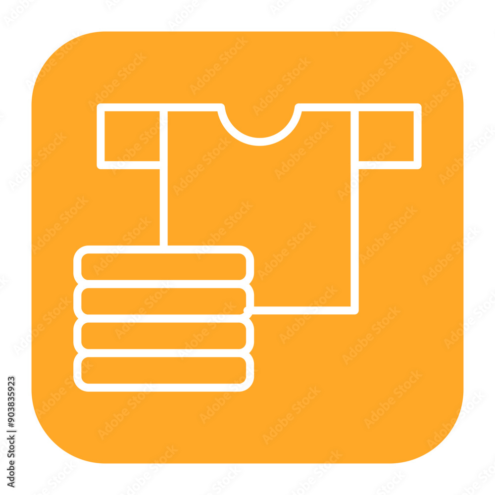 Folding Clothes Icon Folding Clothes Icon
