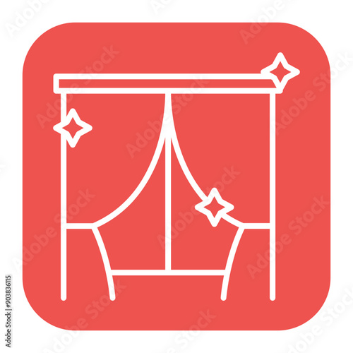 Cleaning Curtains Icon