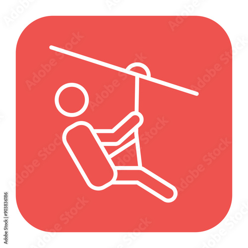 Zip Line Icon