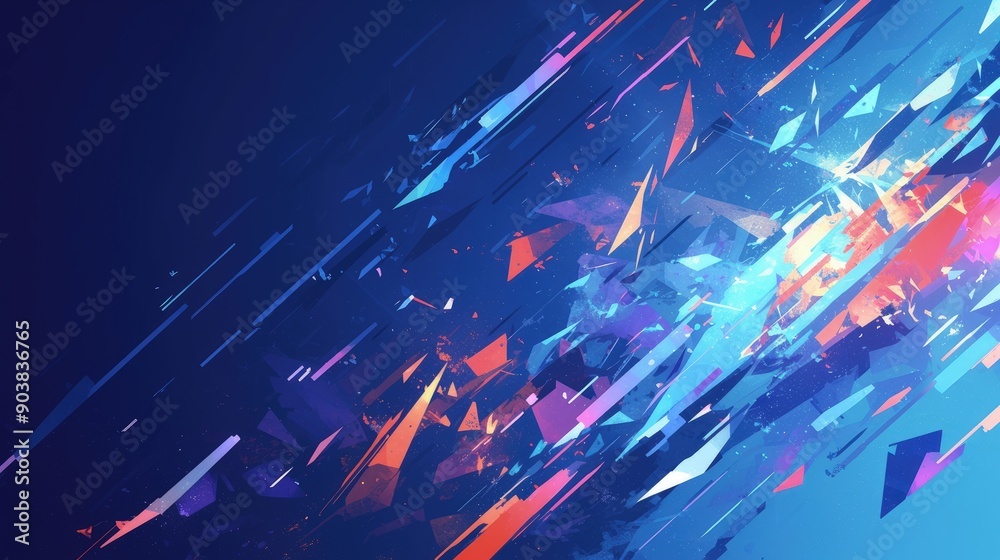 Abstract Digital Art with Vibrant Colors Abstract Digital Art with Vibrant Colors