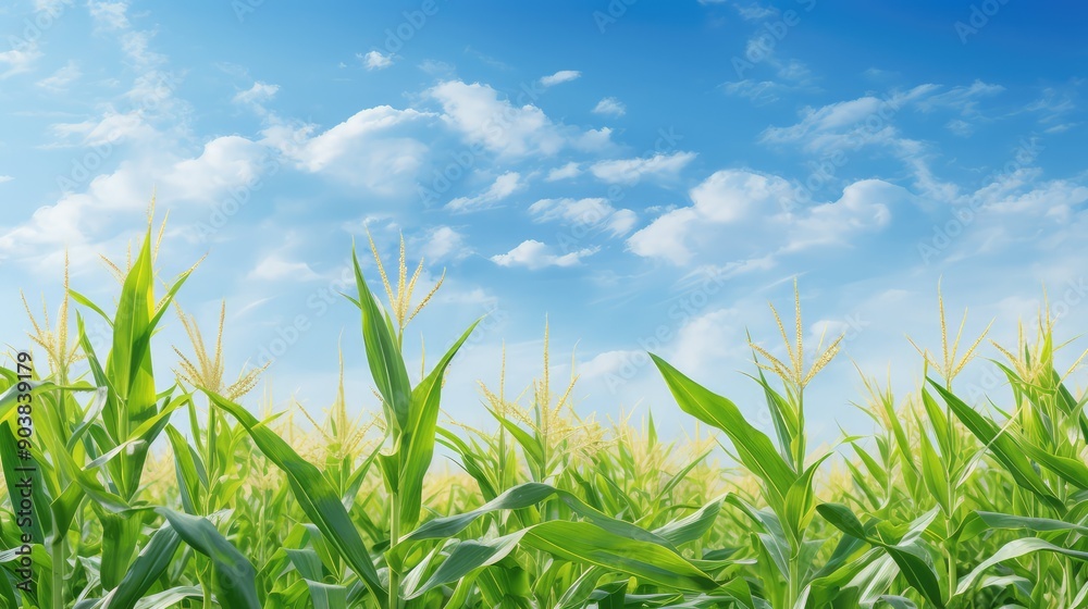 Obraz premium stalks landscape corn background