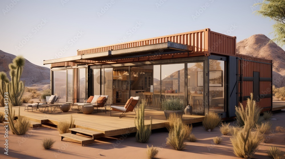 Obraz premium earthy container house