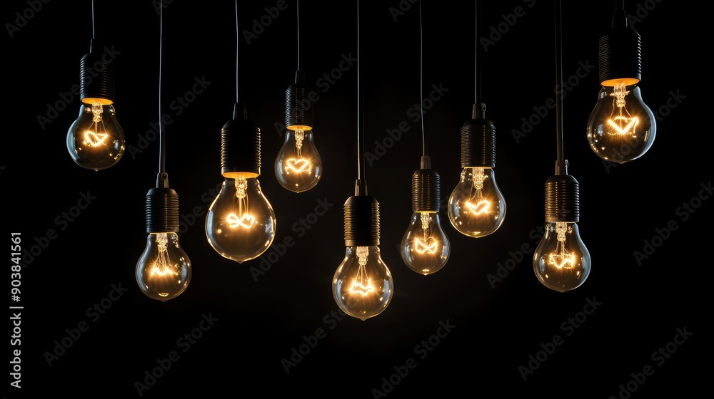 suspended black background with light suspended black background with light
