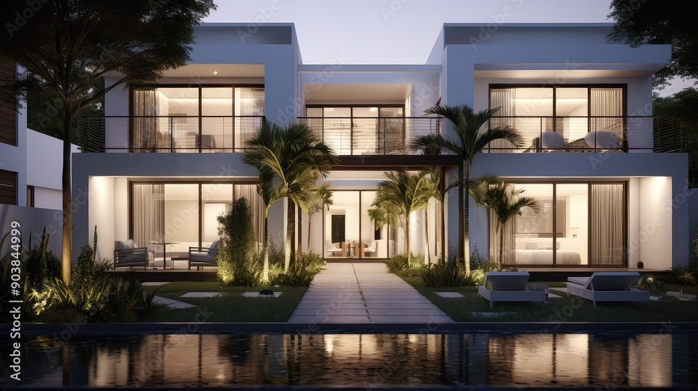 Fototapeta premium garage house real estate