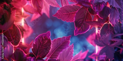 A close-up view of a cluster of purple leaves, perfect for use in nature-themed designs or as a symbol of creativity