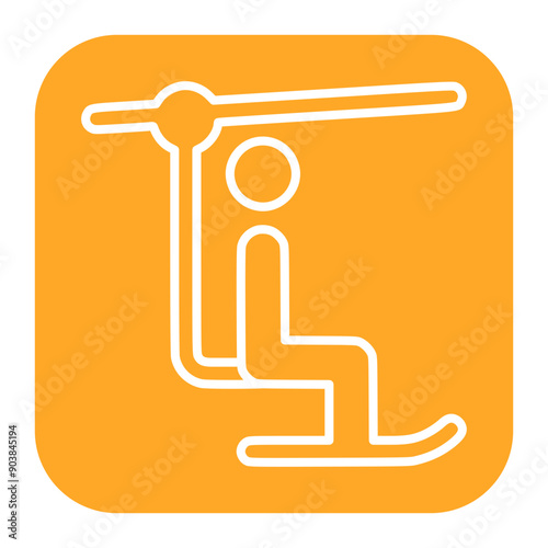 Zip Lining Icon