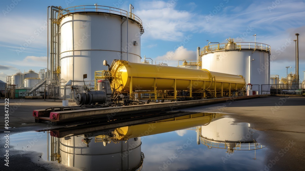 Obraz premium storage above ground oil tank
