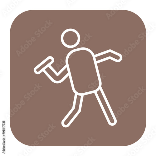 Throwing Athlete Icon
