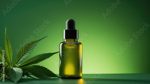 natural cbd bottle isolated