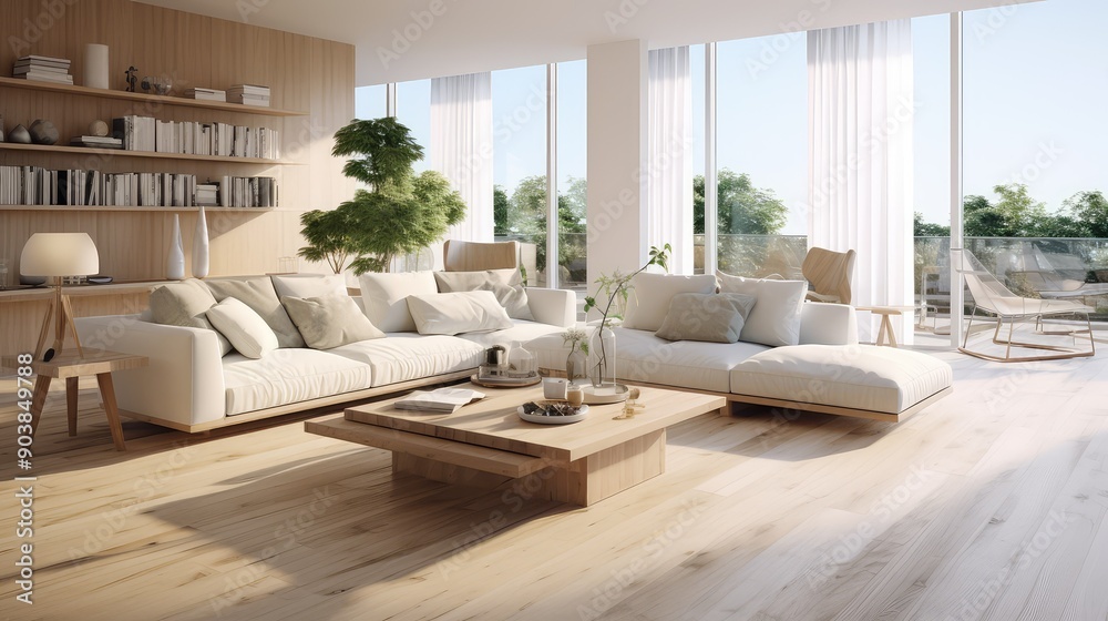 Naklejka premium elegant real estate interior