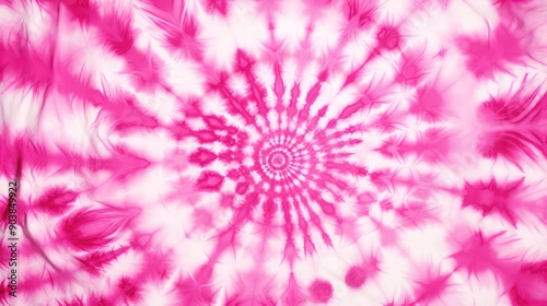 dye pink tie die