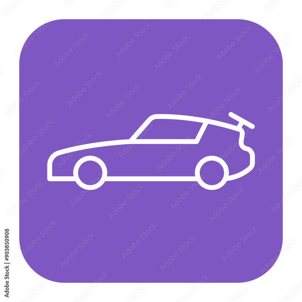 Obraz na plátně Racing Car Icon