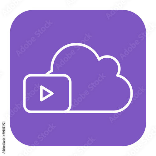 Cloud Video Icon