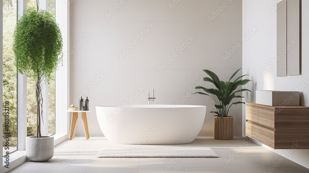 Fototapeta premium minimalist interior of home