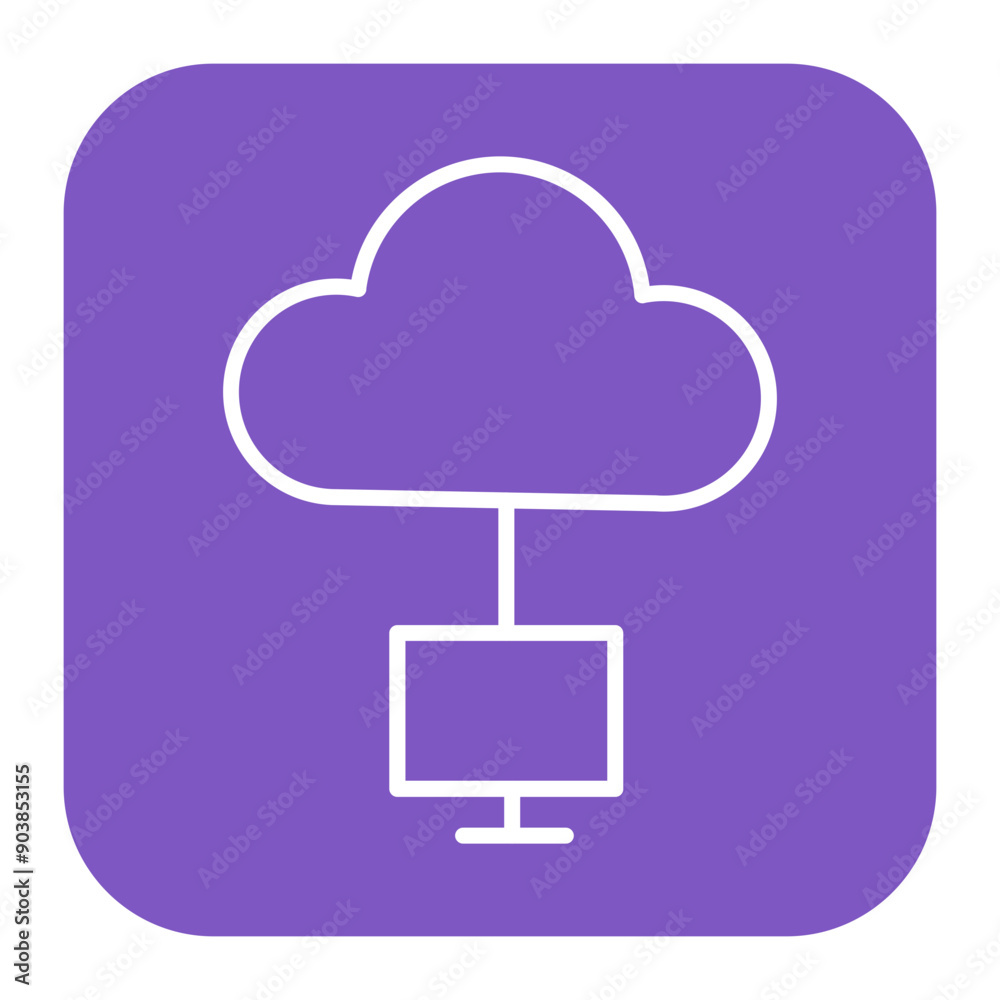 Cloud System Icon Cloud System Icon