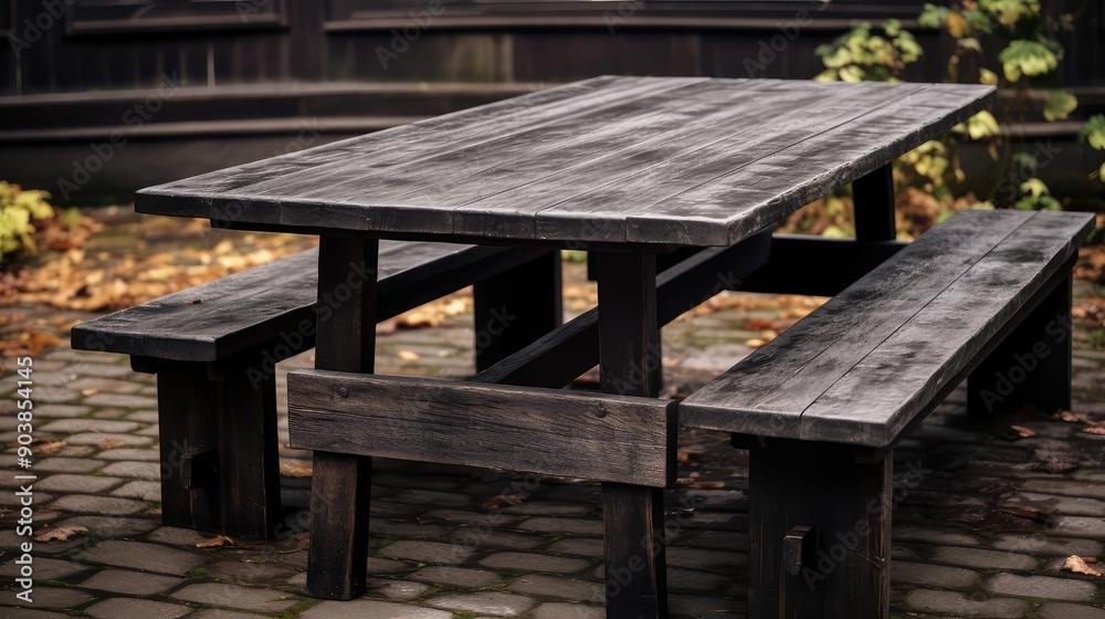 Fototapeta premium wooden dark boards