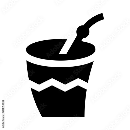 Yerba Mate Gourd Calabash Solid Icon