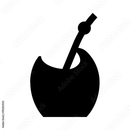 Yerba Mate Gourd Calabash Solid Icon