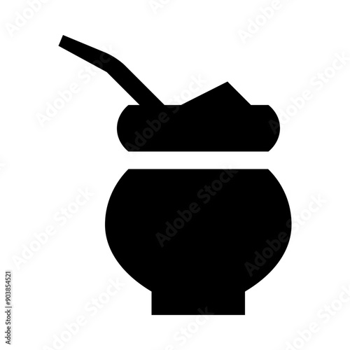 Yerba Mate Gourd Calabash Solid Icon