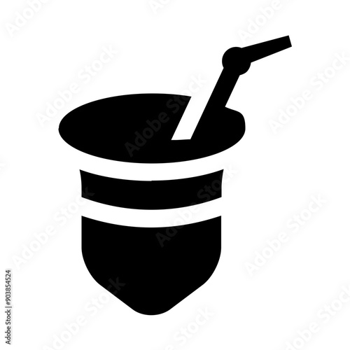 Yerba Mate Gourd Calabash Solid Icon