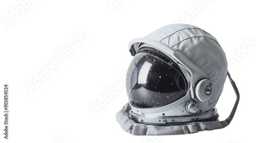 Astronaut helmet on transparent background