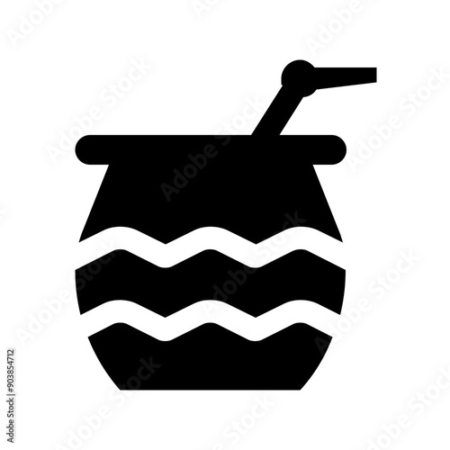 Yerba Mate Gourd Calabash Solid Icon