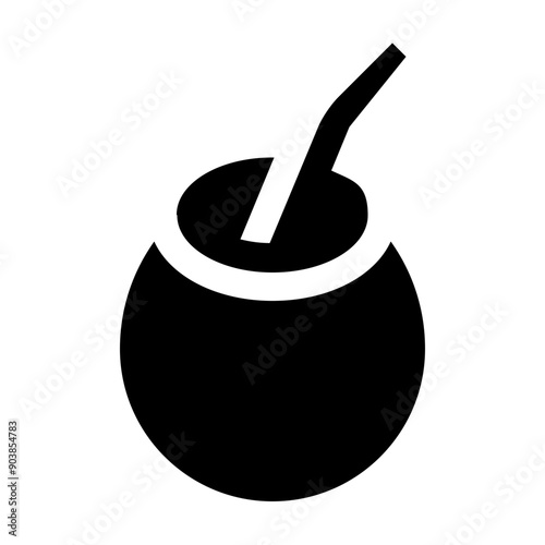 Yerba Mate Gourd Calabash Solid Icon