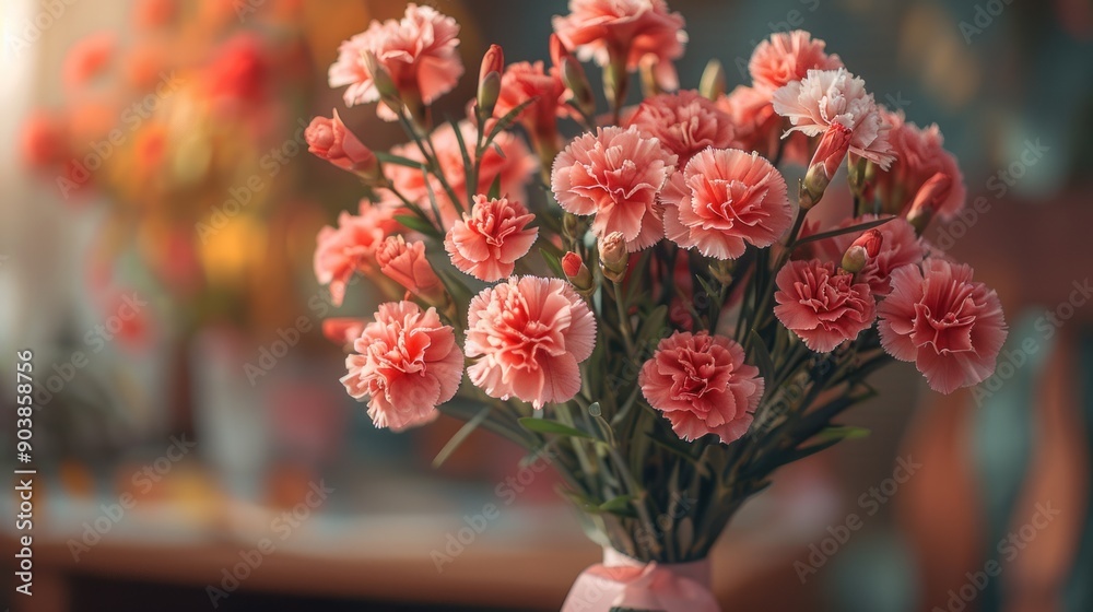 custom made wallpaper toronto digitalPink Carnations Closeup