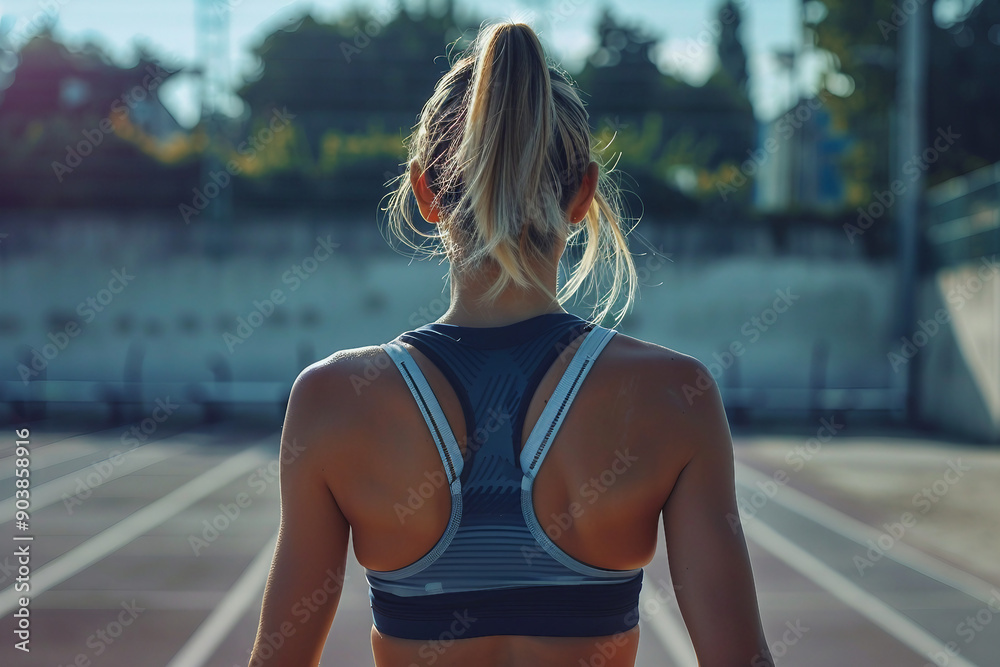 Determined jogger having daily everyday running relaxation sports person, Generative AI Determined jogger having daily everyday running relaxation sports person, Generative AI