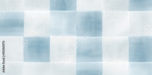 Wallpaper Mural Abstract Checkered Pattern in Blue and White Torontodigital.ca