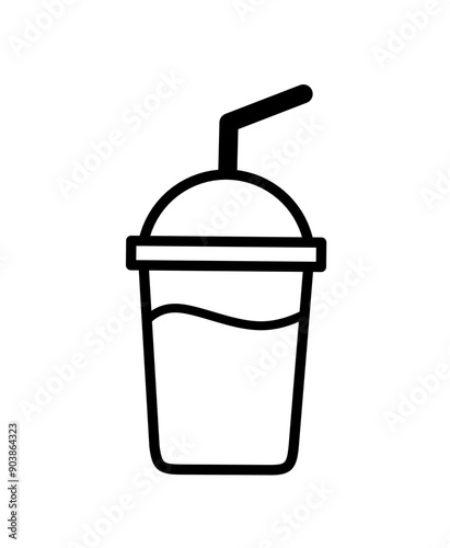 soft drink icon vector on white background.bubble ice icon