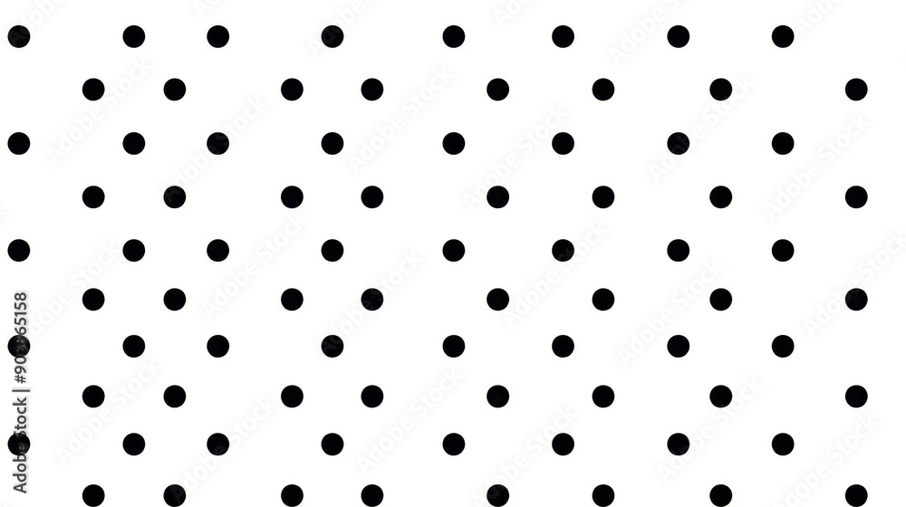 Minimalist polka dot seamless pattern with black dots on a white background. Perfect for modern, chic, and playful themes. Minimalist polka dot seamless pattern with black dots on a white background. Perfect for modern, chic, and playful themes.