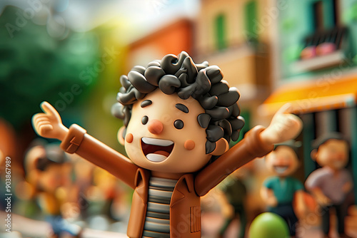 a happy little pupils character 
