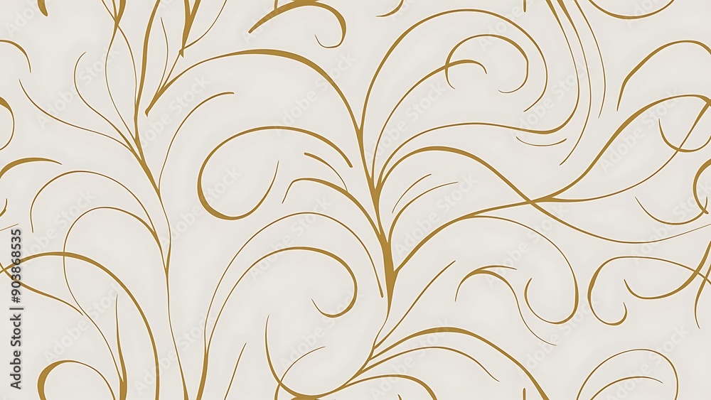 Vector seamless pattern with elegant simple lines, gold on white background Vector seamless pattern with elegant simple lines, gold on white background