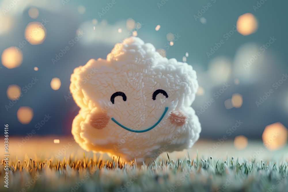 Fototapeta premium cute snowflake character