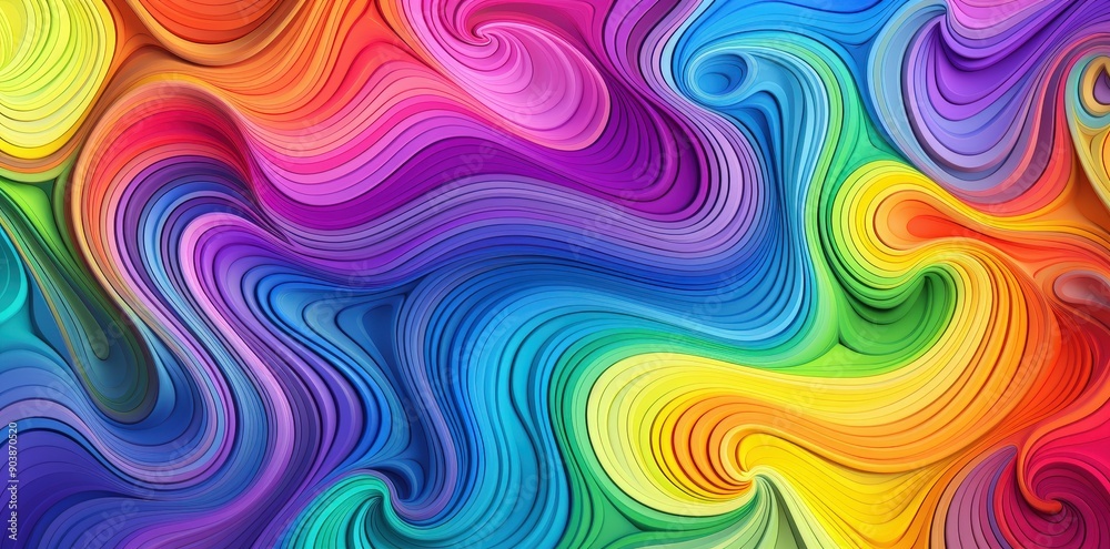 Abstract Rainbow Swirls Abstract Rainbow Swirls