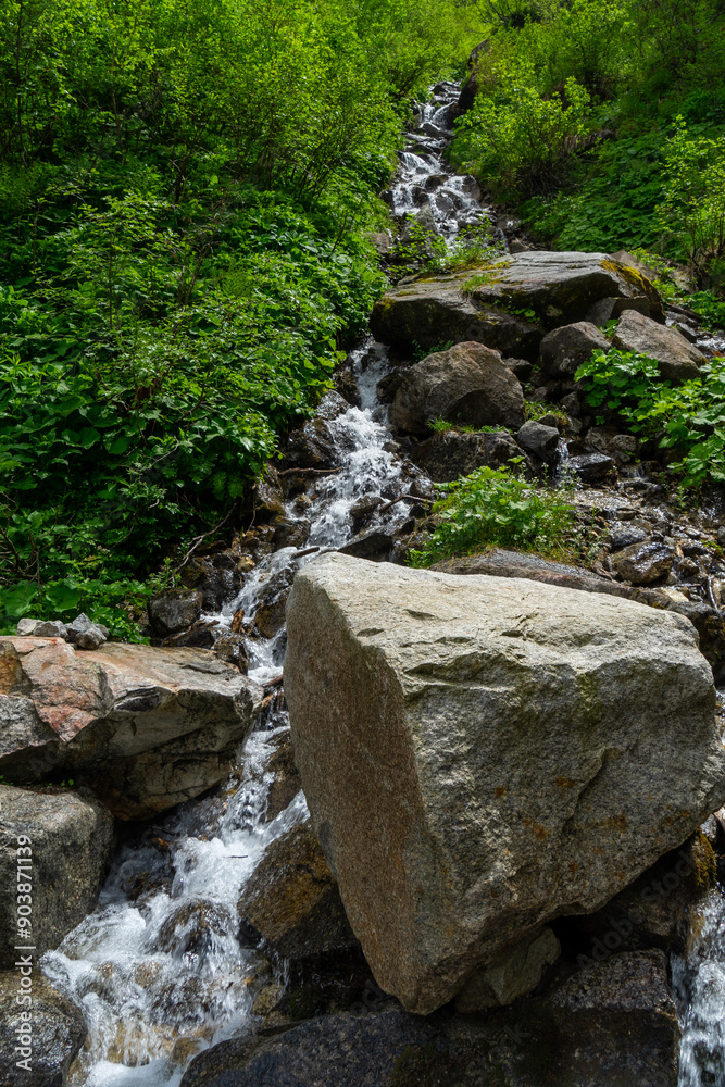 Tiny creek near the mountain Grossvenediger at the austrian village called Neukirchen Tiny creek near the mountain Grossvenediger at the austrian village called Neukirchen