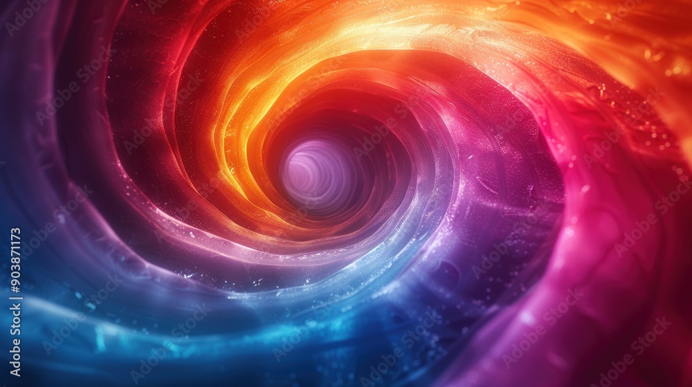 Abstract Swirling Tunnel of Light Abstract Swirling Tunnel of Light