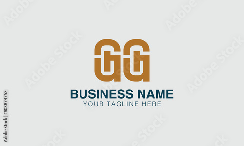 GG G gg initial logo | initial based abstract modern minimal creative logo, vector template image. luxury logotype logo, real estate homie logo. typography logo. initials logo photo