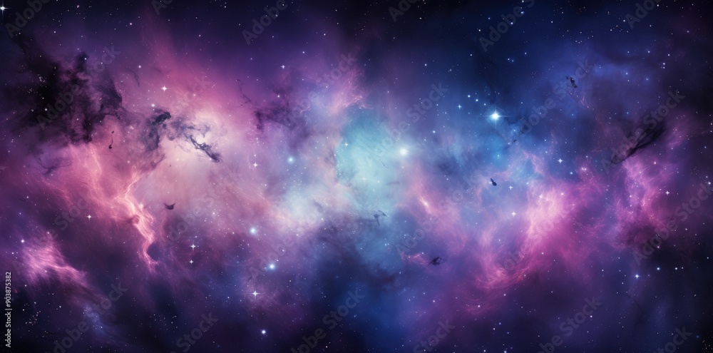Obraz premium Cosmic Nebula: A Stellar Tapestry