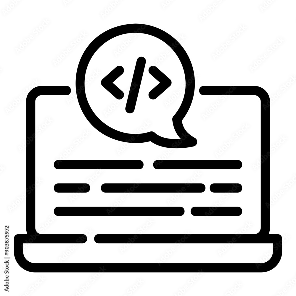 coding Line Icon