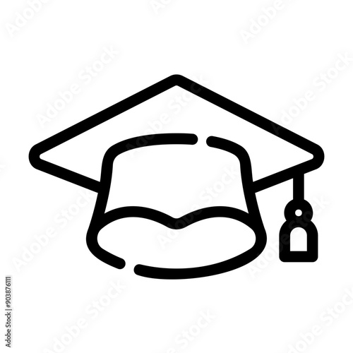 graduation cap Line Icon