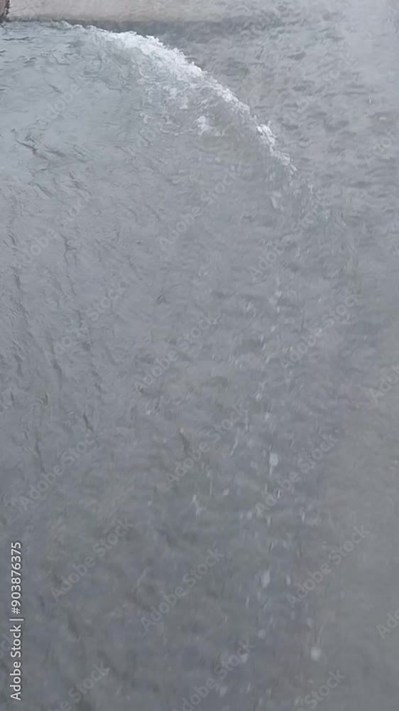 water flowing into the water water flowing into the water