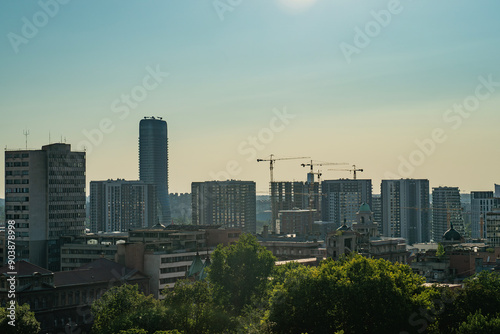 panorama of the big city. High quality photo