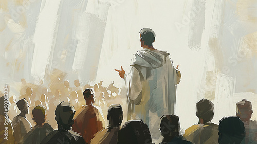 Paul's Missionary Journeys: Paul preaching the gospel across the Roman Empire photo