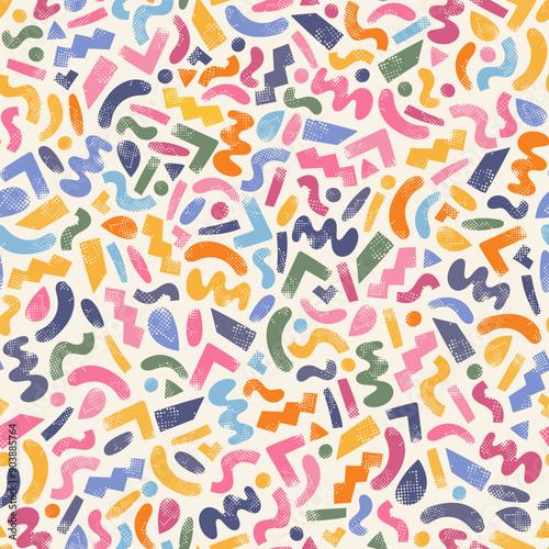 Hand drawn abstract seamless pattern, ethnic background, simple style - great for textiles, banners, wallpapers, wrapping - vector design