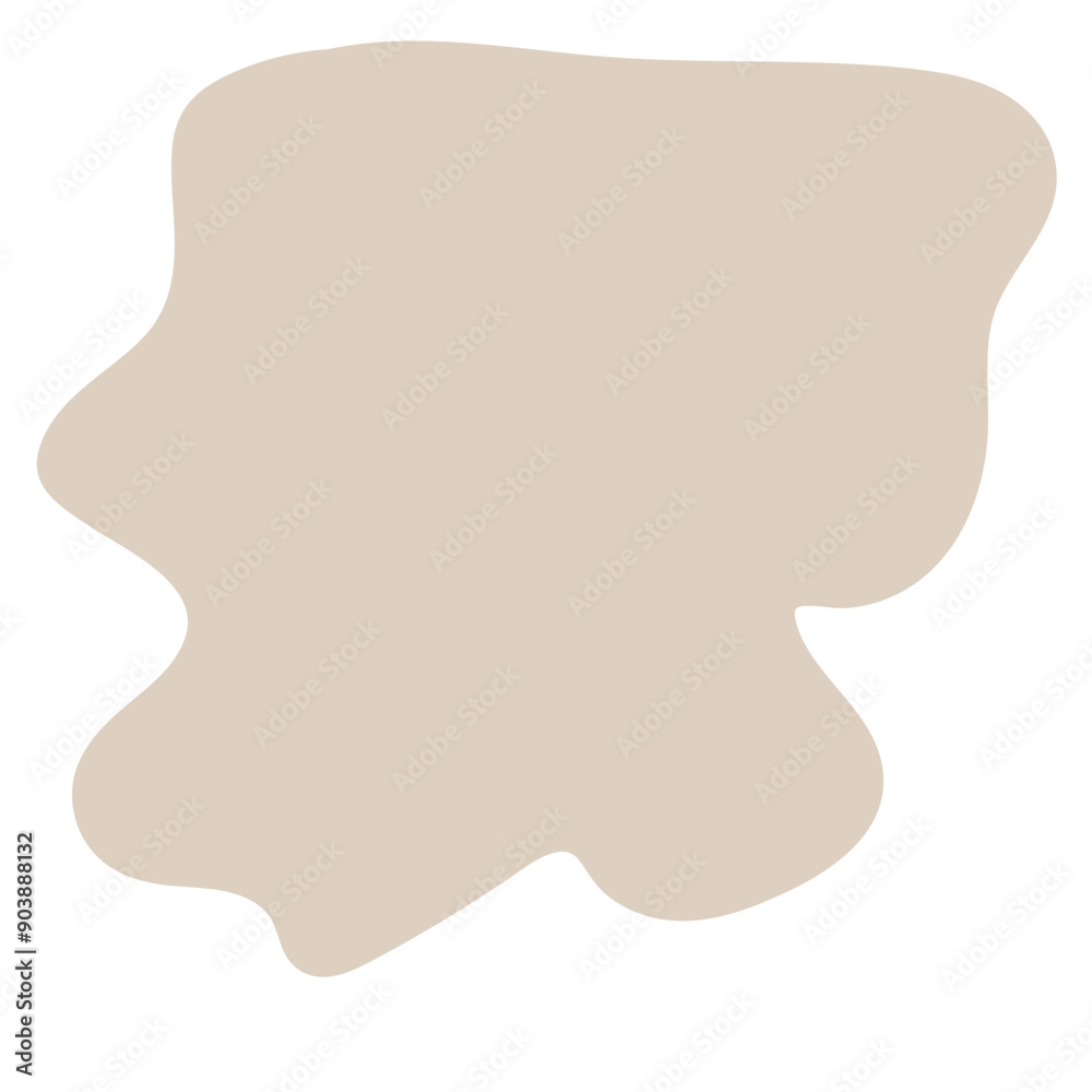 Abstract Doodle Blob Symbol Element Icon. Beige Shape Silhouette Curly Simple Decoration Element Sign. Abstract Doodle Blob Symbol Element Icon. Beige Shape Silhouette Curly Simple Decoration Element Sign.