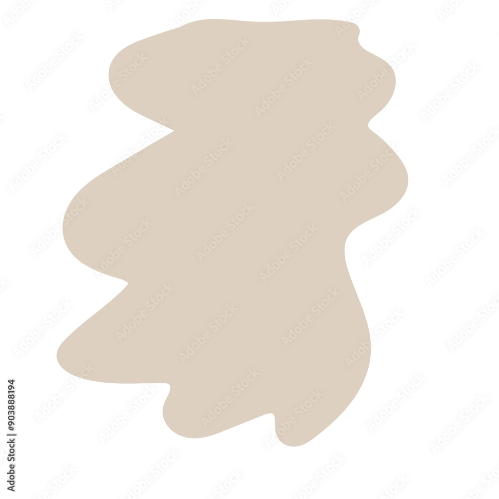 Abstract Doodle Blob Symbol Element Icon. Beige Shape Silhouette Curly Simple Decoration Element Sign. Abstract Doodle Blob Symbol Element Icon. Beige Shape Silhouette Curly Simple Decoration Element Sign.